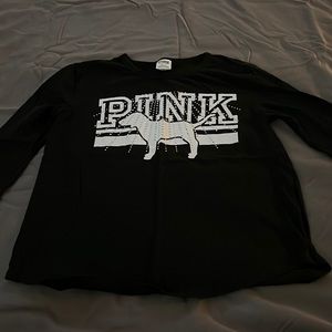 Medium long sleeve pink tee